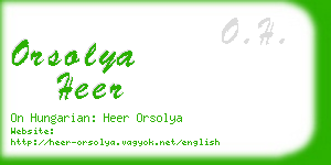 orsolya heer business card